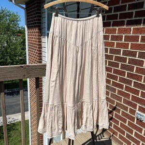 Aerie Cream Maxi Skirt
